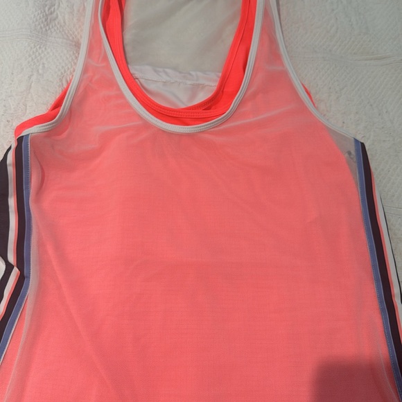Lucky 🍀 in love 🥰 tennis pickleball dual layer top. Mesh outer layer. Small. - Picture 2 of 4